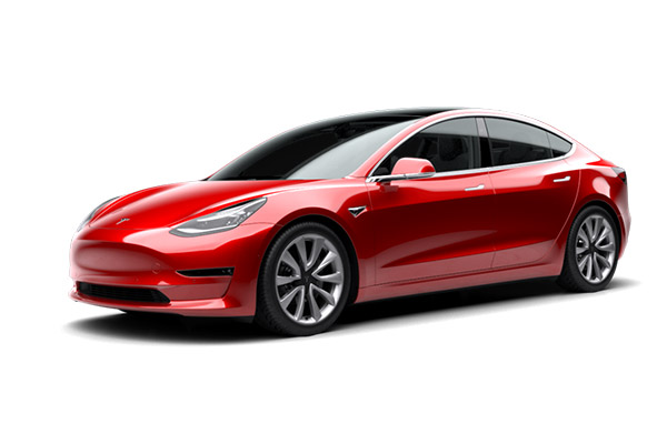 Tesla Modèle 3 rouge